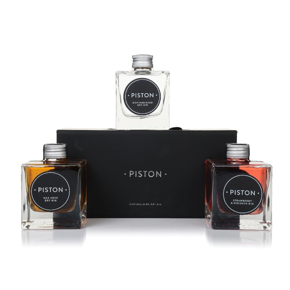 image 1 of Piston The Original Trio Gin Gift Set 3 x 20cl