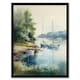 image 1 of Sailboat Watercolour Study River Thames 1967 Black Framed Wall Art Print A4
