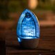 image 2 of Primrose Tabletop Gothic Arch Water Feature Cascade Fountain with Lights 36cm