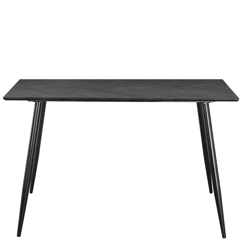 image 1 of Monza Table 120 Fishbone GreyoakBlack120x80x76cm Grey | Fishbone Greyoak/Black