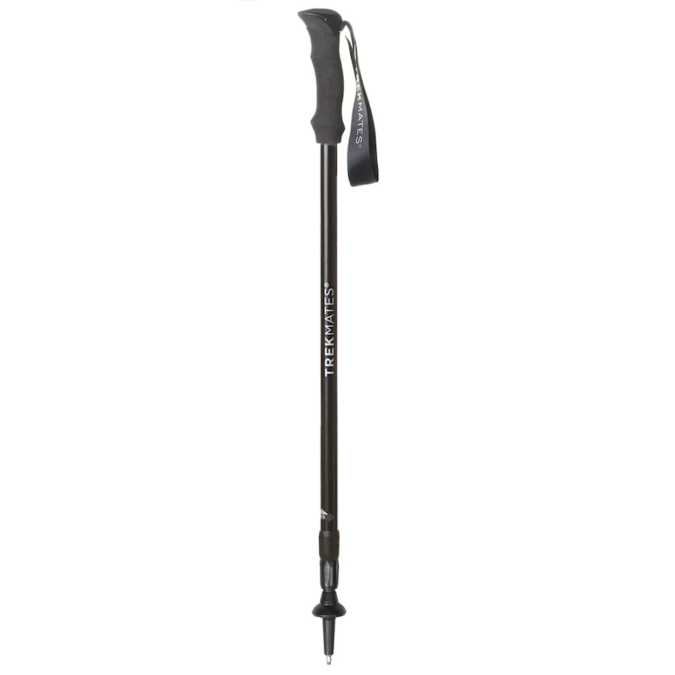 image 1 of Hiker Shock Walking Pole Adjustable AntiShock Hiking Trekking Outdoor | Black | Black | One Size | 1