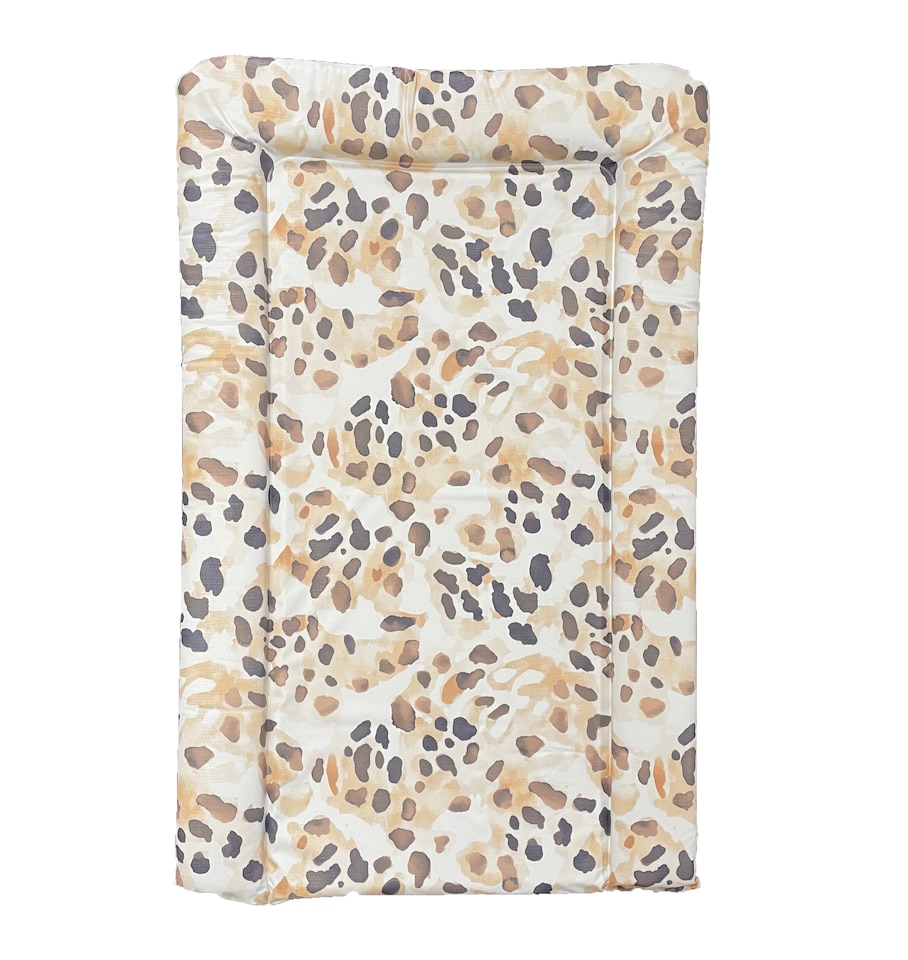 image 1 of Babybase Padded Changing Mat 74 x 46cm Leopard Print