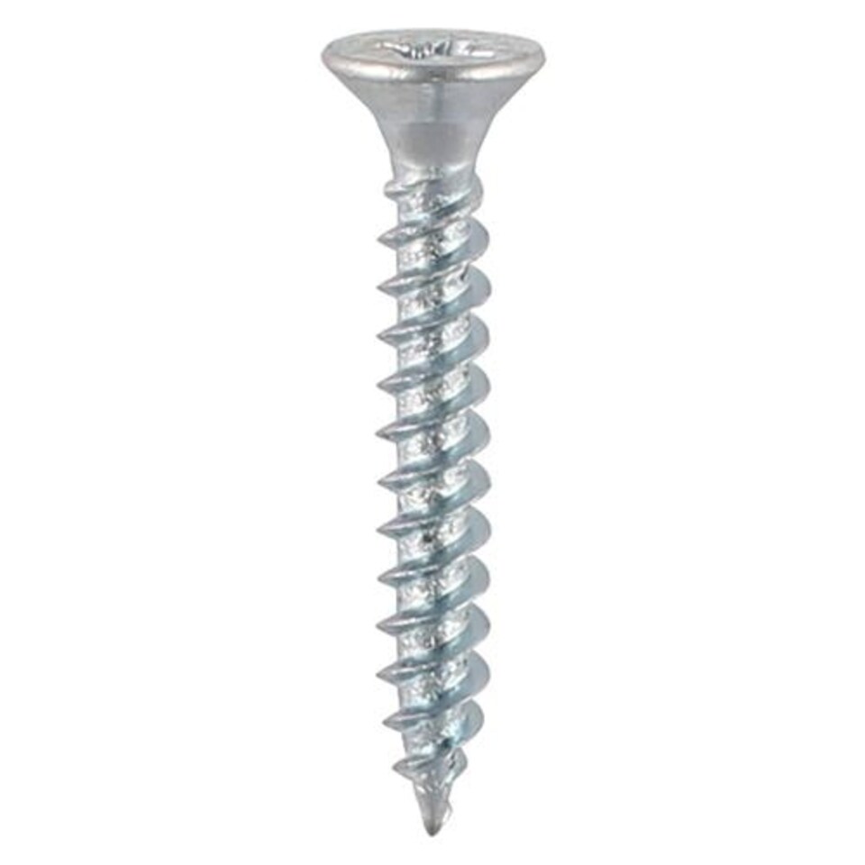 image 1 of Timco - Twin-Threaded Woodscrews - PZ - Double Countersunk - Zinc (Size 5 x 5/8 - 200 Pieces)