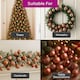 image 4 of Christmas Tree Ornaments Baubles Set | Pink | Champange