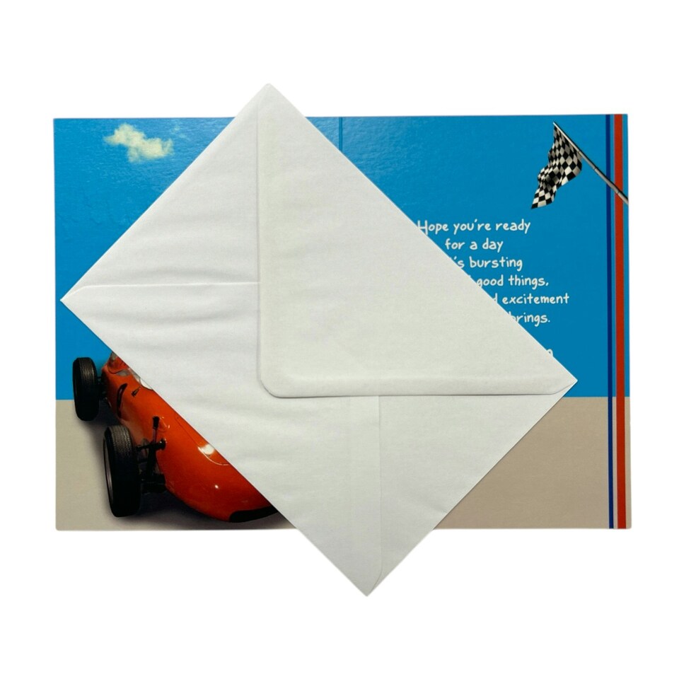image 1 of Age 7 Male Juvenile Racing Car Design Birthday Card