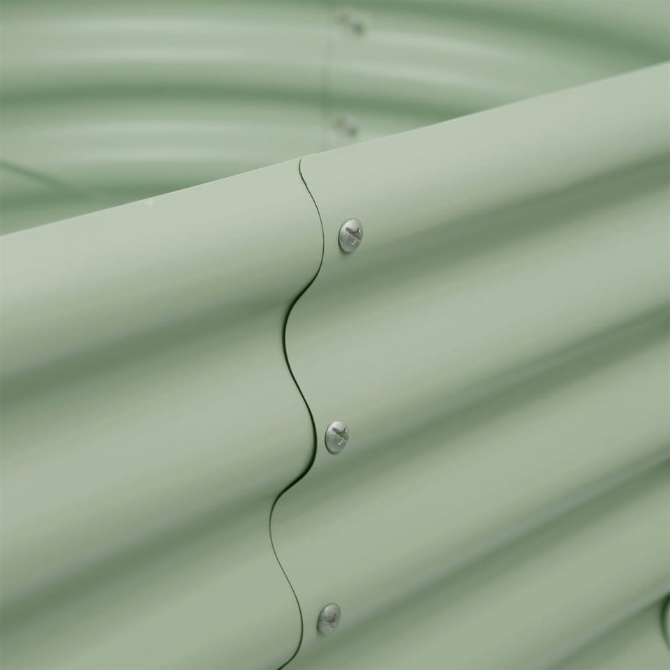 image 1 of Harbour Housewares Rounded Raised Garden Beds - 120cm x 60cm x 45cm - Green - Pack of 2 Green