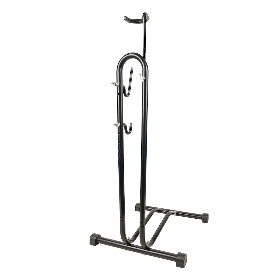 image 1 of MONVELO Bike Rack Floor Stand Bicycle Parking Freestanding Storage Outdoor Black