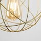 image 2 of ValueLights Retro Style Gold Metal Basket Cage Ceiling Pendant Light Shade