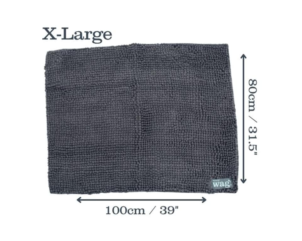 image 1 of Henry Wag Microfibre Pet Noodle Mat, Ideal As A Bed, Floor Mat Or Towel, Size X-Large | Grey | XL | 1