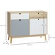 image 7 of HOMCOM Sideboard Storage Cabinet Kitchen Cupboard with Drawers for Bedroom