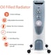 image 2 of PureMate 2500W Oil Filled Radiator With 11 Fins Heating