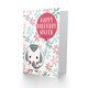 image 2 of Happy Birthday Sister Elephant With Balloon Pastel Greeting Card