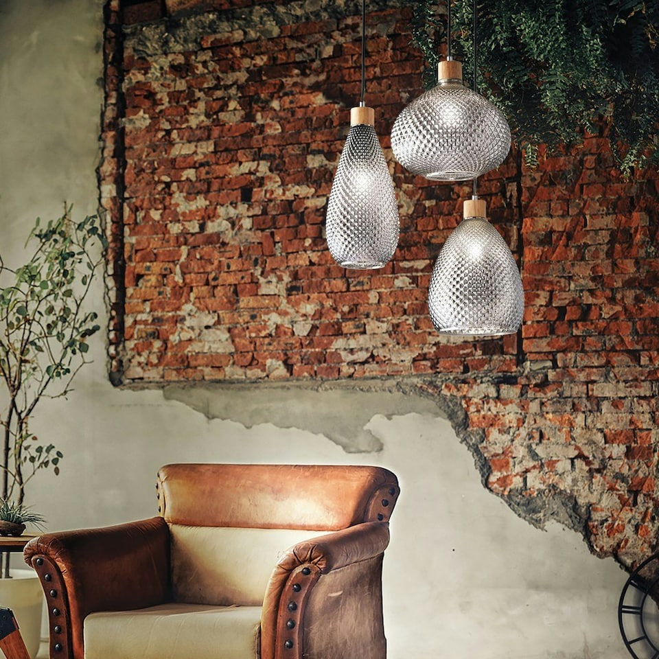 image 1 of Bergen-2 Indoor Dome Ceiling Pendant Lamp 1 Light Grey, E27
