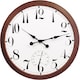 image 2 of Outdoor Garden Clock With Thermometer and Metal Casing Brown Big Time  90cm