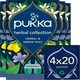 image 1 of Pukka Herbs Organic Herbal Tea, Herbal Collection, 4 Packs, 80 Teabags 4