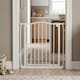 image 2 of Safetots Extra Tall Curved Top Safety Gate, 71cm - 80cm, Matt White, Extra Tall 100cm in Height, Pressure Fit Stair Gate