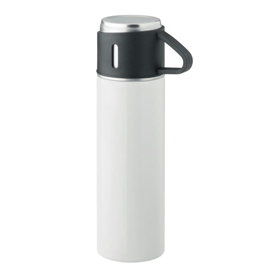image 1 of MidOcean Tonia Double-Walled 420ml Flask - White - One Size White | One Size