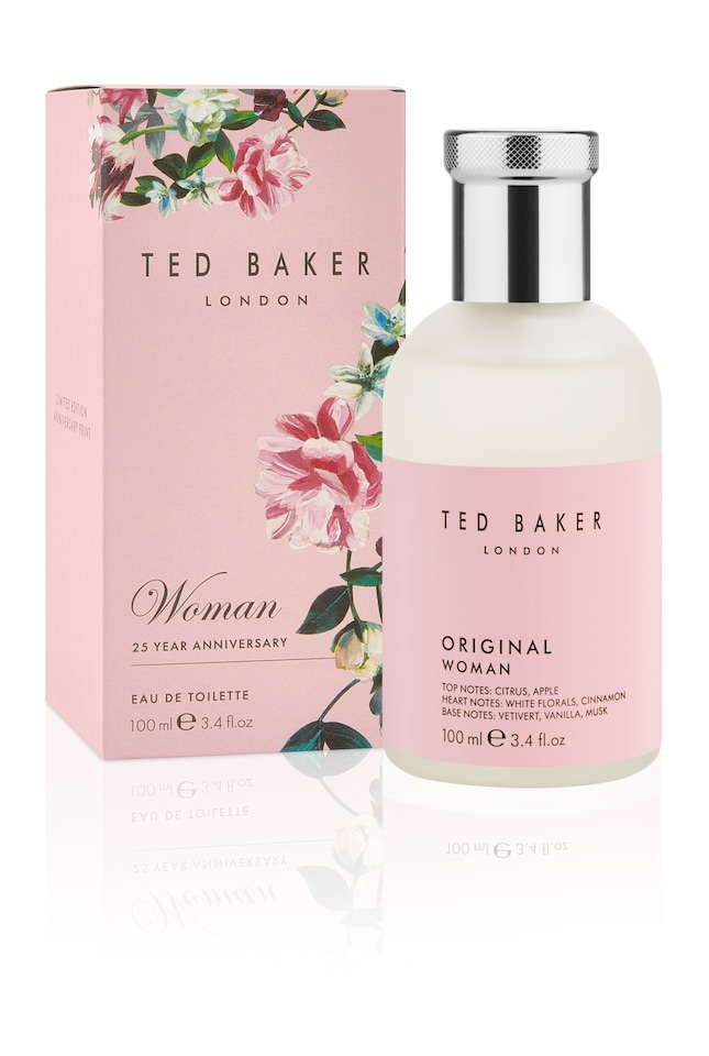 image 1 of DELETE Ted Baker Woman Pink EDT, floral green feminine fragrance, opening notes are fresh peach, bergamont and tangerine with warm musk, vanilla and vetiver base notes, 100ml