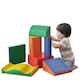 image 1 of HOMCOM 7 Pcs Kids Soft Foam Puzzle Play Blocks Set Learning Toddler Activity