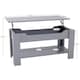 image 3 of Vida Designs Lift Up Coffee Table With Storage Compartment & Shelf, Grey