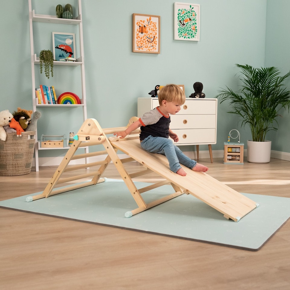 image 1 of Active-Tots Pikler Style Climbing Triangle, Bridge, Climbing Cube & Balance Board - FSC certified