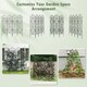 image 4 of COSTWAY 2 Pack Garden Trellis Metal Trellis for Climbing Plants