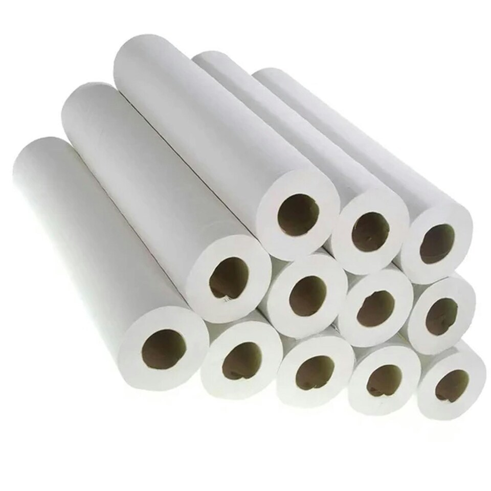 image 1 of 6 x Large White 20" x 40m Hygiene Coach Rolls For Beauty Salons & Massage Tables