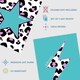 image 4 of Pack of 9 Turquoise Purple Leopard Pattern Heart Lightning Star Beautiful Bright Strong Wall Art Prints 12x16 Inch