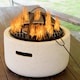 image 5 of Gr8 Garden Cream 18 Inch Round MgO Fire Pit Barbecue Grill BBQ Bowl Camping Heater Burner
