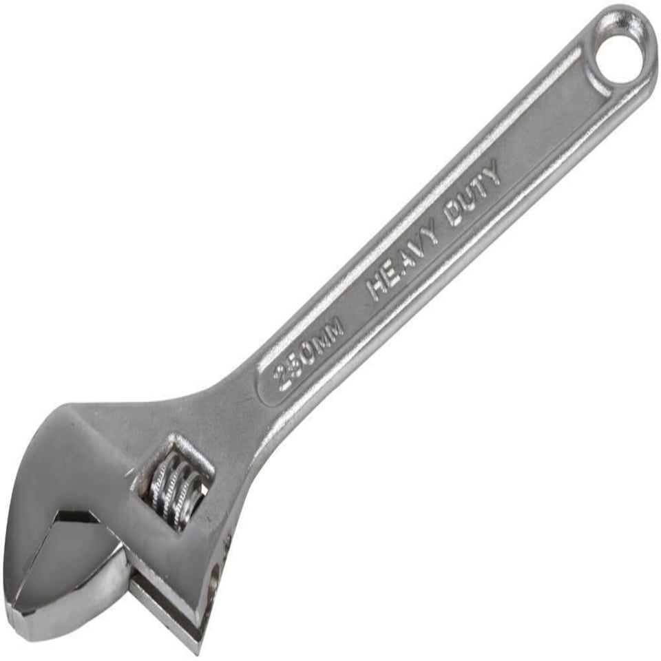 image 1 of DURATOOL - 10" (250mm) Chrome Finish Adjustable Spanner