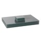 image 1 of Harbour Housewares Grey Glass Dining Set - 40 x 30cm - 12 Piece Placemats & Coasters Grey