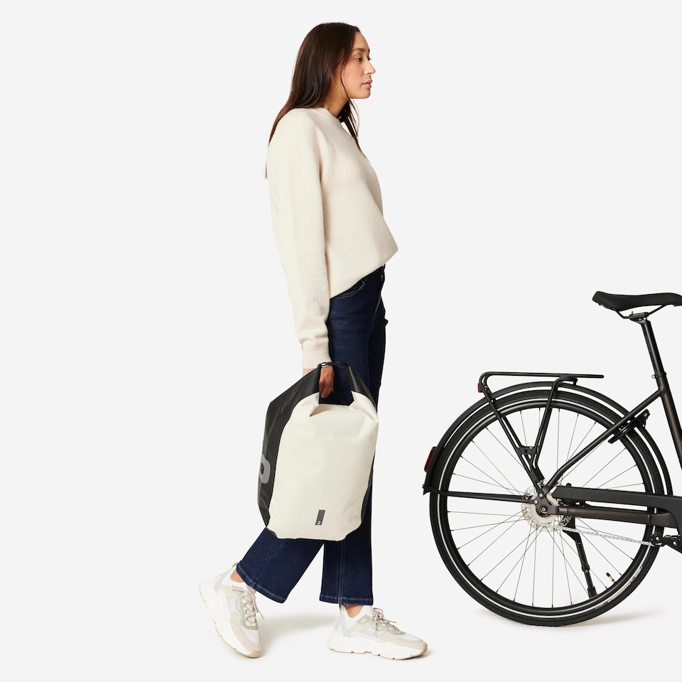 image 1 of Decathlon 20 L Waterproof Bike Bag for Pannier Rack 500