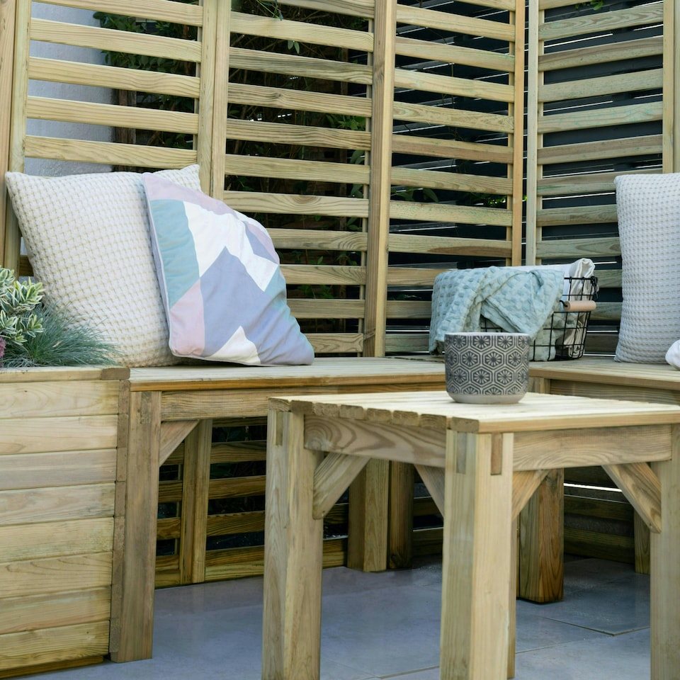 image 1 of Forest Garden Modular Wooden Garden Seating Set Number 3