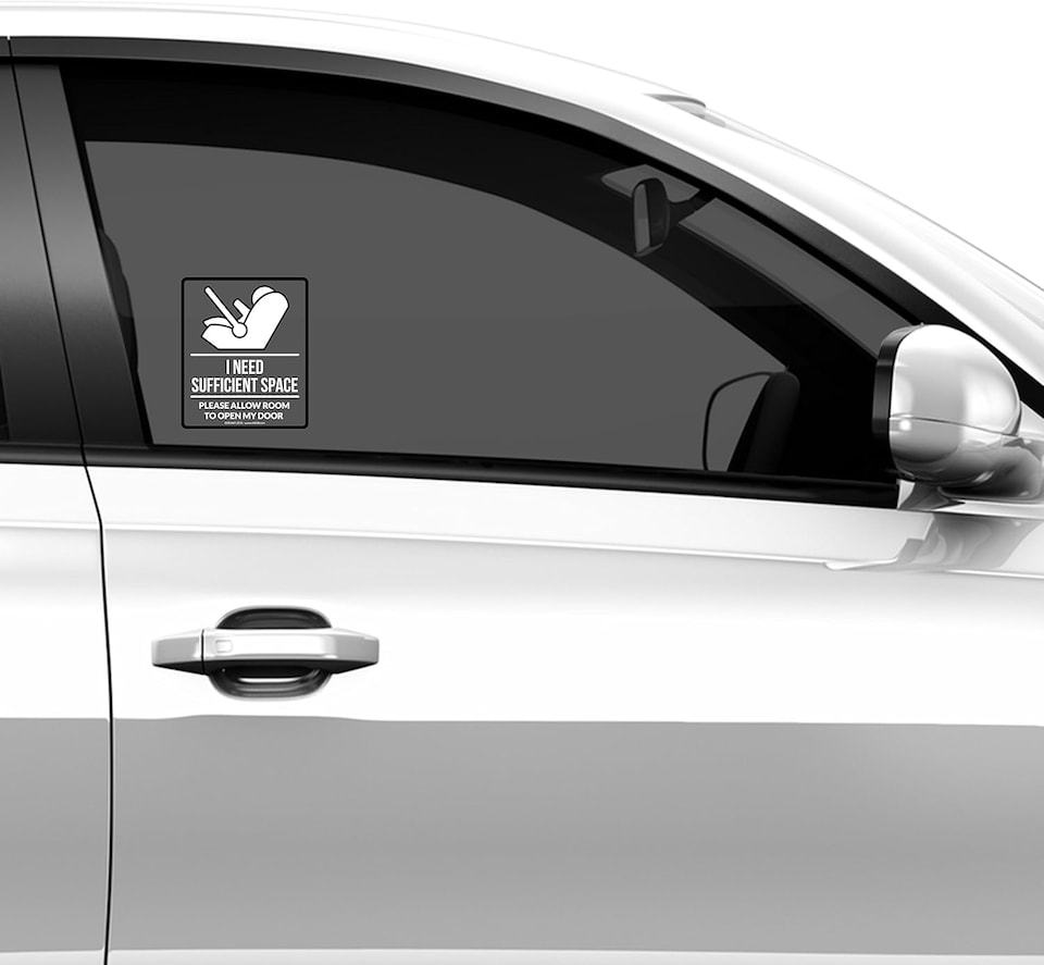 image 1 of CKB Ltd Baby Car Seat Warning Notice Adhesive Vinyl Sticker for Cars Sticks to The Window