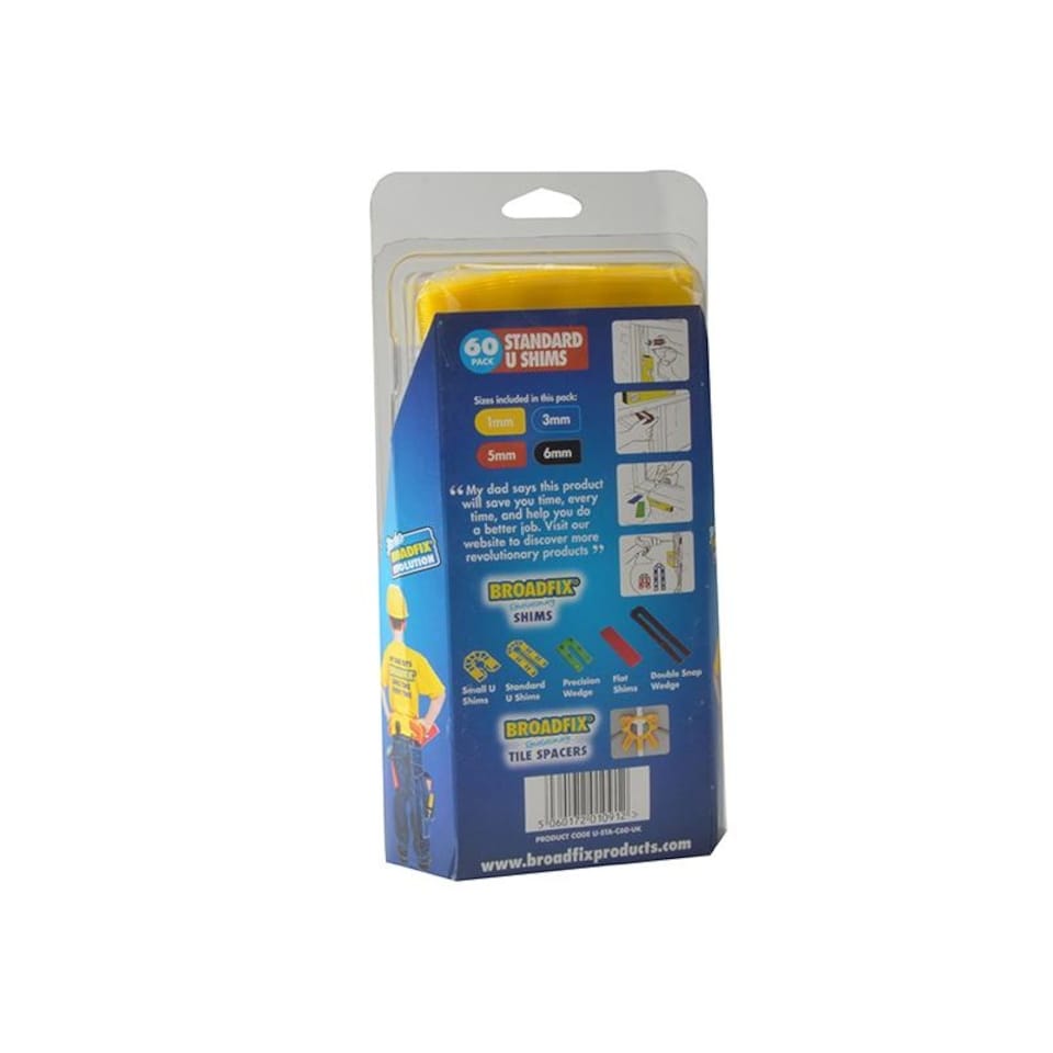 image 1 of Broadfix U-shims | Multi | Multi Colour | 101 x 43mm | 1