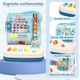 image 3 of Music & Light Educational Ball Roll Toy - Interactive Train Playset with 6 Colourful Balls, Lights, Music, Number & Colour Learning, Coordination-Building Toddler Toy (Blue)