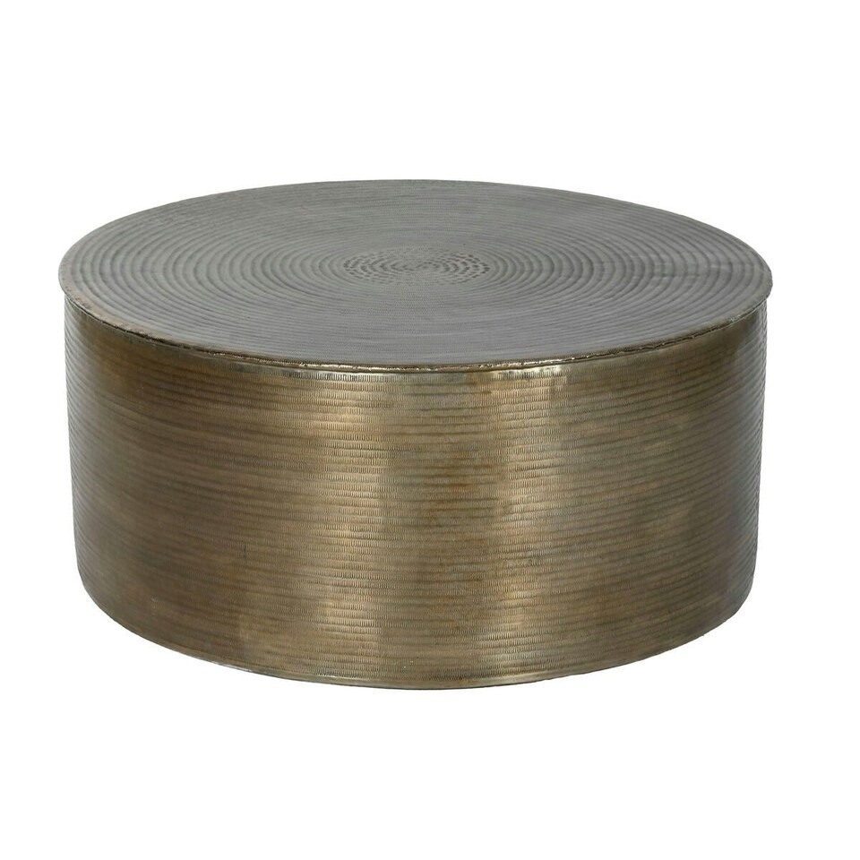 image 1 of Centre Table Home ESPRIT Golden Aluminium 90 x 90 x 40 cm N/A