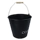 image 3 of Coal Bucket Fireplace Scuttle Fireside Carrier Storage 12 Litres Capacity Fire Log