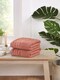 image 1 of Linear Pure Cotton Bath Sheet Towels Set Of 2 | Red | Bath sheet | 2