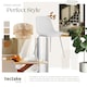 image 7 of Dining Chair Mave - large plastic seat, ergonomic, high backrest, 120 kg load capacity - Set of 2 White | White/Chrome