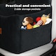 image 5 of Skylos Pet Booster Dog Car Seat Travel Carrier Bed Bag Basket Puppy | Black | Black