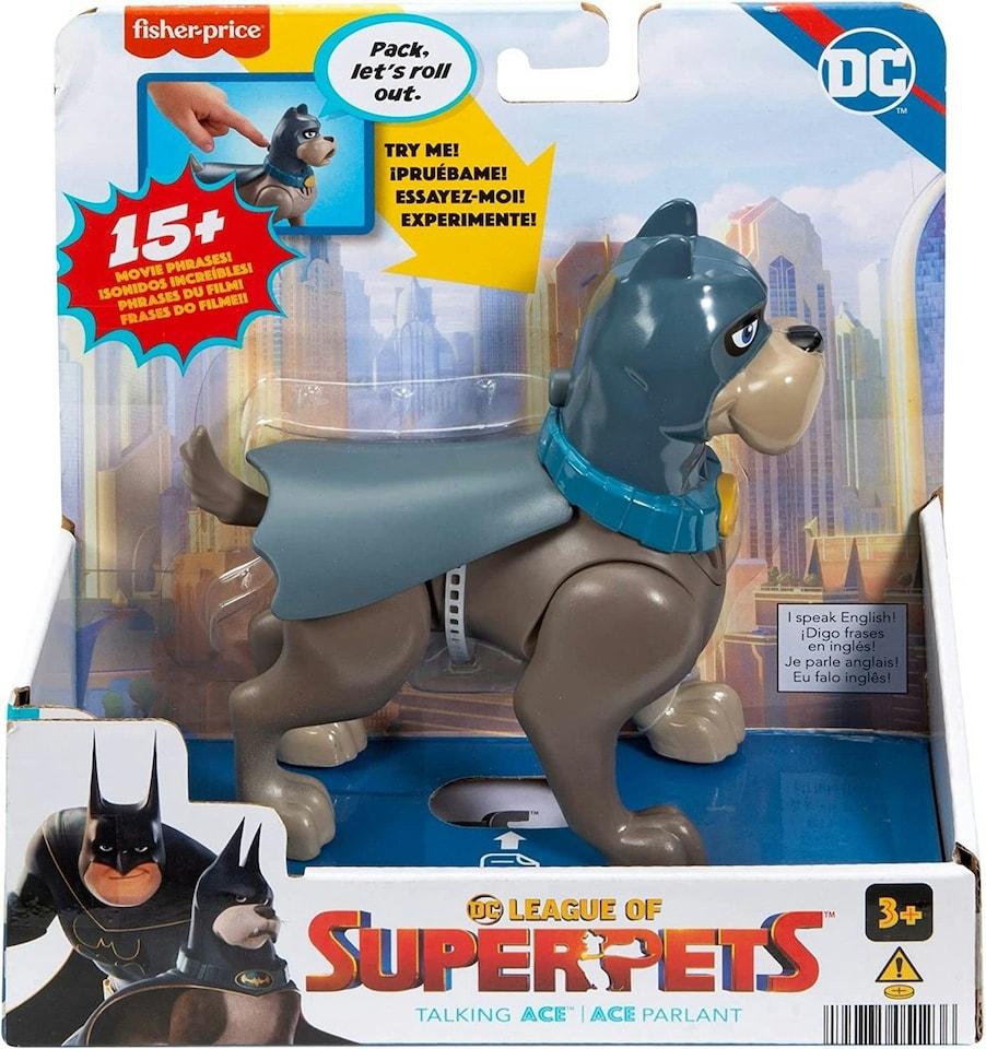 image 1 of Fisher-Price DC League of Super-Pets Talking Ace Figure
