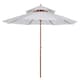 image 1 of Outsunny Garden Patio Parasol Sun Shade Outdoor Umbrella Canopy Cream