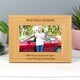 image 3 of Personalised Short Message 6x4 Landscape Oak Finish Photo Frame Brown | One Size