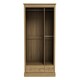 image 2 of Devon 3 Door 2 Drawer Wardrobe - Particle Board - L56 x W112.9 x H181.5 cm - Oak Brown