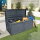 image 5 of Neo 320 Litre Dark Grey Plastic Waterproof Outdoor Garden Plastic Storage Box Furniture | Grey