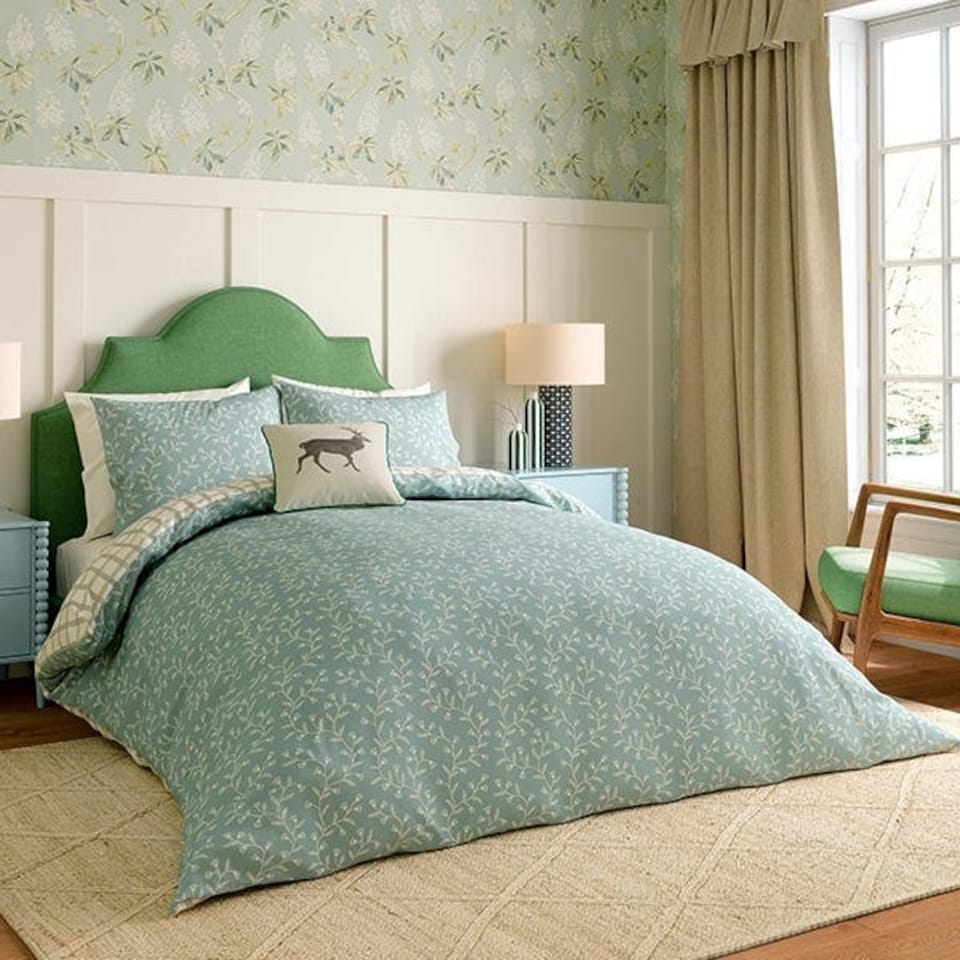 image 1 of Sanderson Options Everly Cover Set Super King Duck Egg