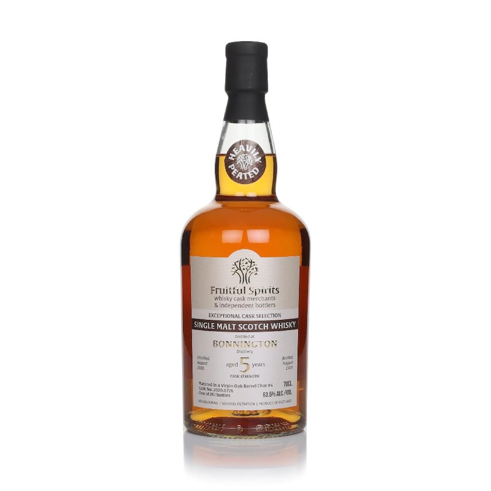 image 1 of Bonnington Peated 5 Year Old 2020 cask 2020.0776 - Fruitful Spirits