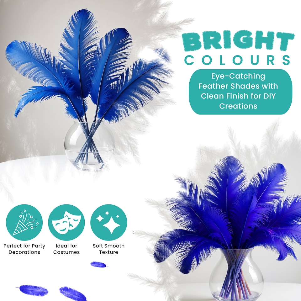 image 1 of Trimming shop 35-40cm Ostrich Feathers Plume - 5pcs