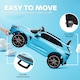 image 6 of AIYAPLAY 12V Kids Electric Car, Aston Martin DBX Licensed Kids Ride on Car with Remote Control, 4 Suspension Wheels, LED Lights, Music, Horn, Slow Start, for Ages 3-6 Years, Blue